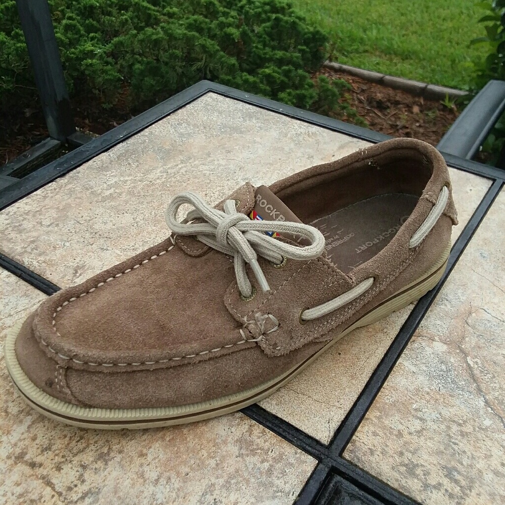 Adidas Rockport Tan Casual Loafer Mens Shoes …